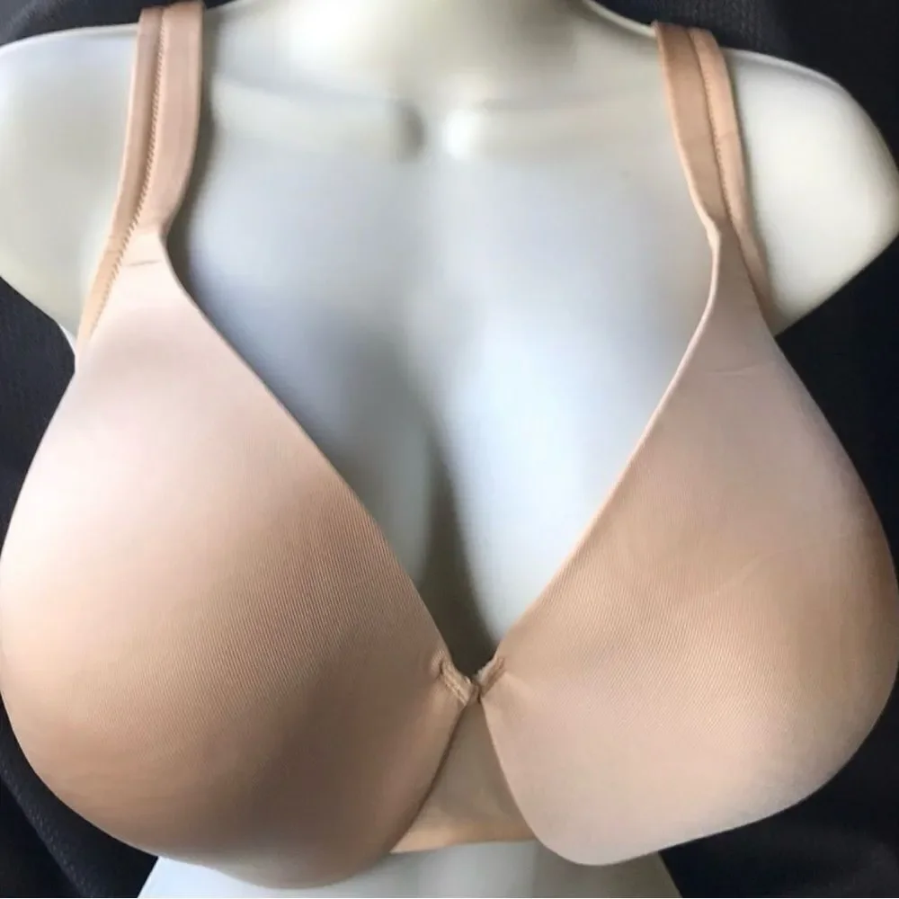 Lane Bryant Cacique lightly lined satin Full Coverage Bra Beige